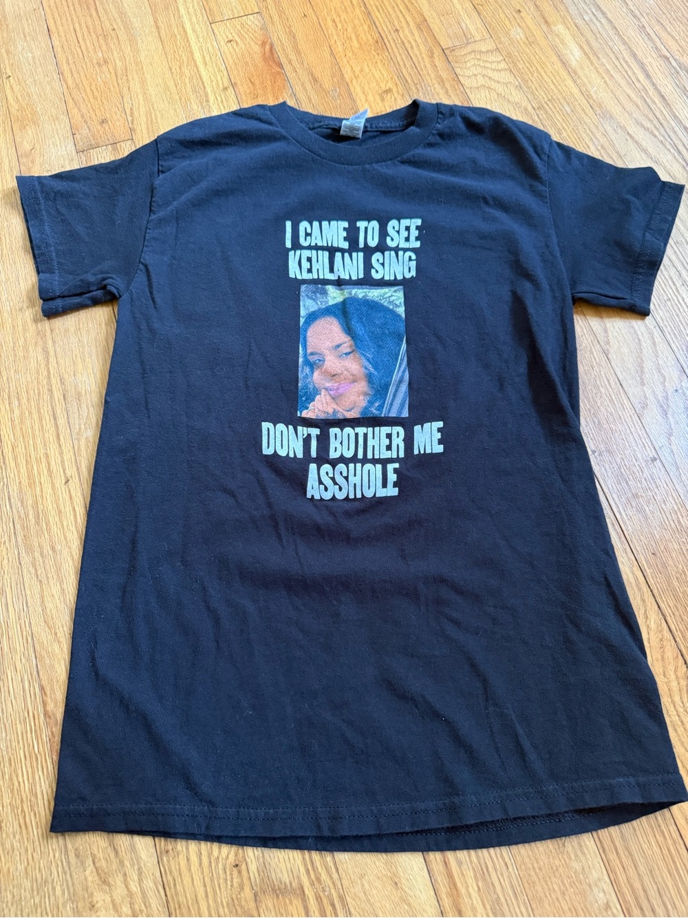 kehlani tour merch Graphic Short Sleeve Tee in Black with Center Print